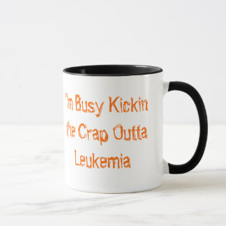 Caneca Kickin a leucemia de Outta do excremento