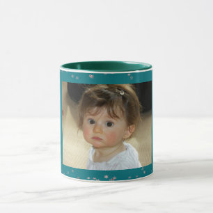 Caneca Kid 1rua Estrela de Natal Floco de Neve Foto Perso