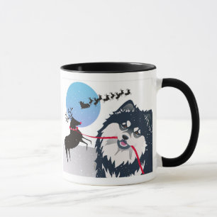 Caneca KIITOS SANTA Lapphund finlandês Caneca-escolhem o