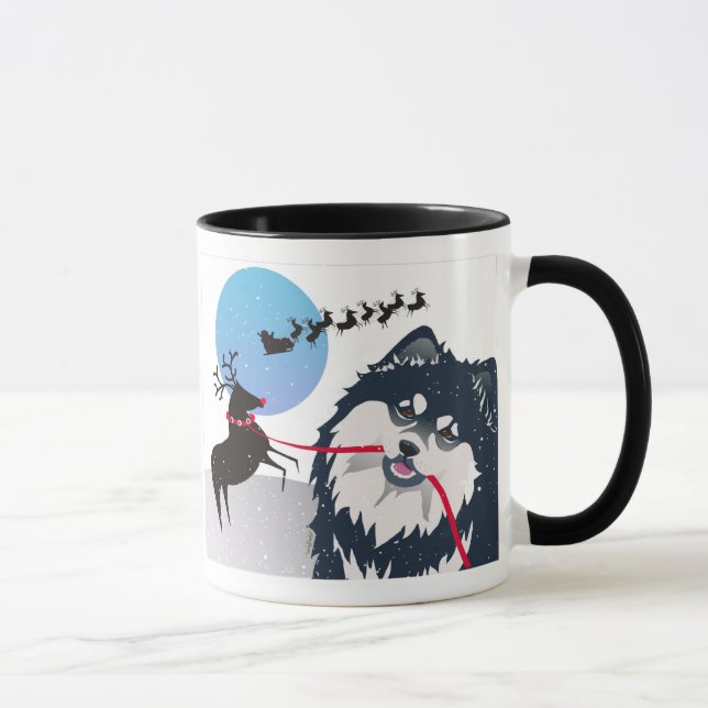 Caneca KIITOS SANTA Lapphund finlandês Caneca-escolhem o (Direita)