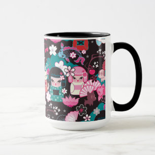 Caneca Kimono Cuties Kawaii Mug
