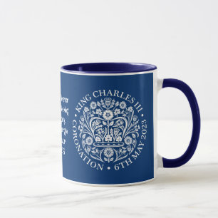 Caneca KING CHARLES III CORONATION Blue Christian