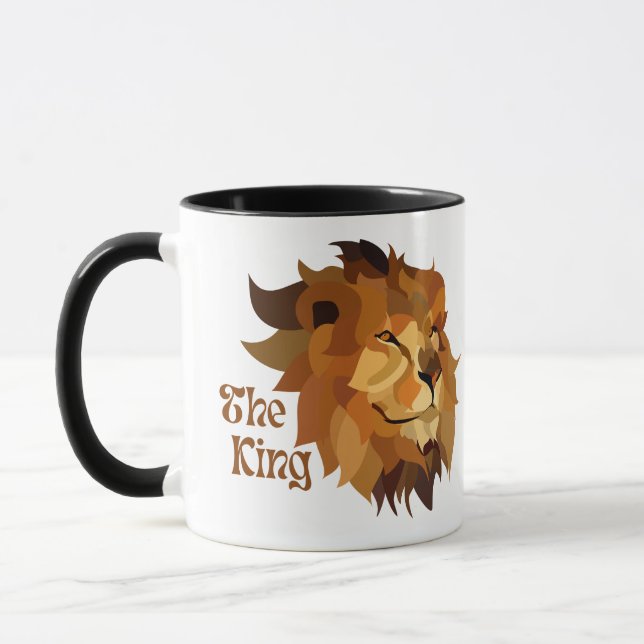 CANECA KING LION ILLUSTRATION MUNDIAL MELHOR PAI (Esquerda)