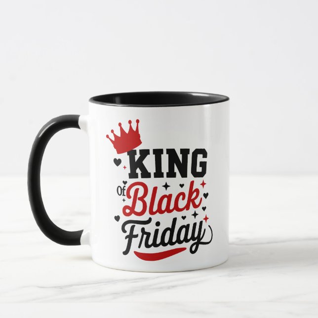 Caneca King of Black Friday Crown Typography (Esquerda)