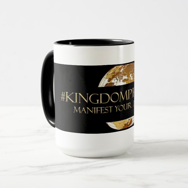 CANECA #KINGDOMPRENEUR - MANIFESTE SEUS MILHÕES TM (Frente Esquerda)