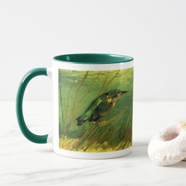 Caneca Kingfisher por Vincent van Gogh (Com Donut)