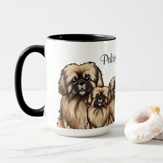 Caneca KiniArt Pekingese Mug (Com Donut)