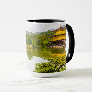 Caneca Kinkaku-ji Ou Pavilhão E Pond Do Ouro, Quioto