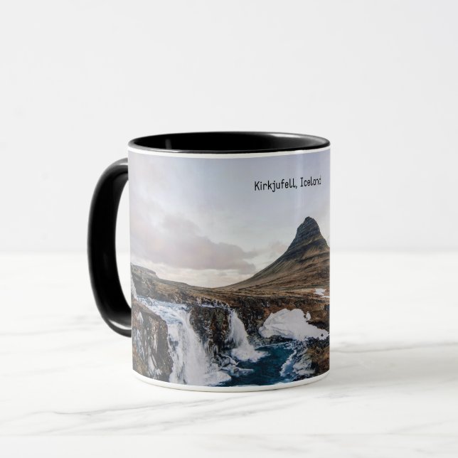 Caneca Kirkjufall, Church Mountain, Islândia (Frente Esquerda)
