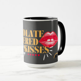 Caneca Kisses Black Mug Chocolate