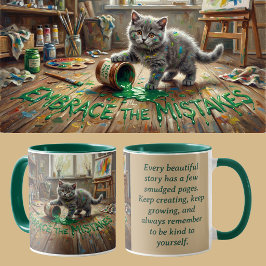 Caneca Kit de Mentalidade de Crescimento Gatinho Animalco