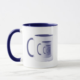 Caneca Kitschen 5 Dimension Logotipo Mug Deli Blue