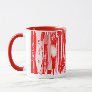 Caneca Kitschen FatDesk Mug Diner Red