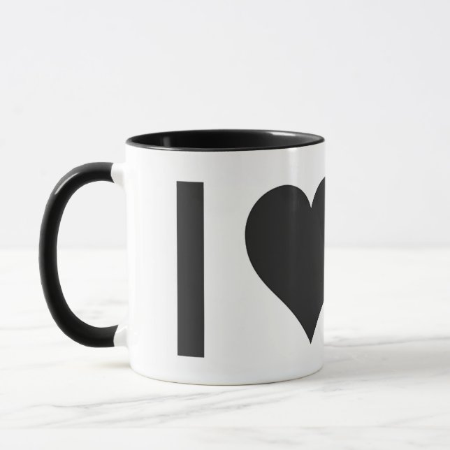 Caneca Kitschen Fatty Coffee Lover Preta Brilhante (Esquerda)