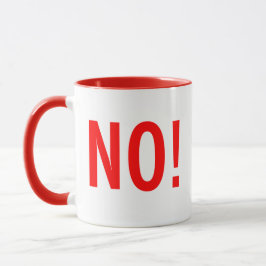 Caneca Kitschen Fatty NO! Mug Diner Red