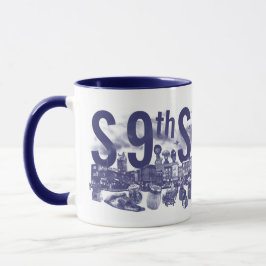 Caneca Kitschen Fatty S 9th Rua Mug Deli Blue