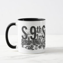 Kitschen Fatty S 9th Rua Mug Slick Black