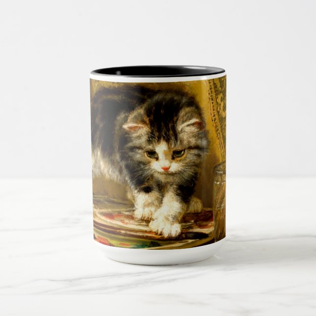 Caneca Kitten com pintura e escovas (Centro)
