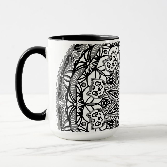 Caneca Kitten Mandala (Esquerda)