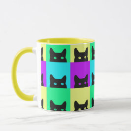 Caneca Kitty Cat Colorful Block