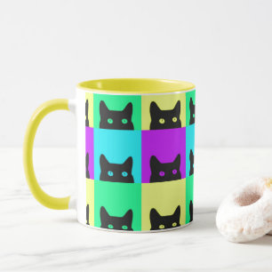 Caneca Kitty Cat Colorful Block