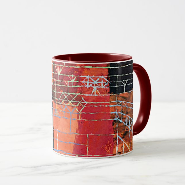 Caneca Klee - Configuração, abstrato. (Frente Esquerda)