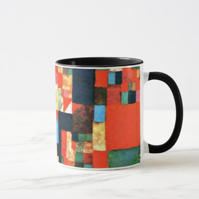 Caneca Klee - Imagem de Cidade com Vermelho e Verde (Direita)