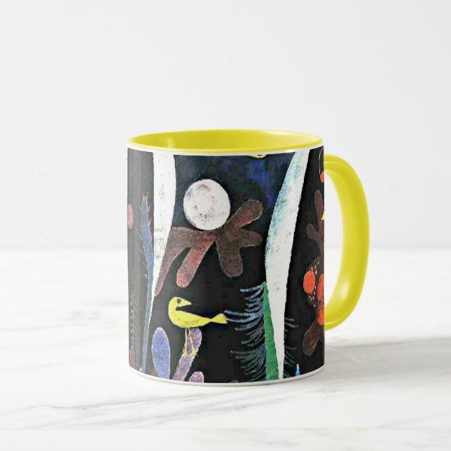 Caneca Klee - Paisagem com Pássaros Amarelos (Frente Esquerda)