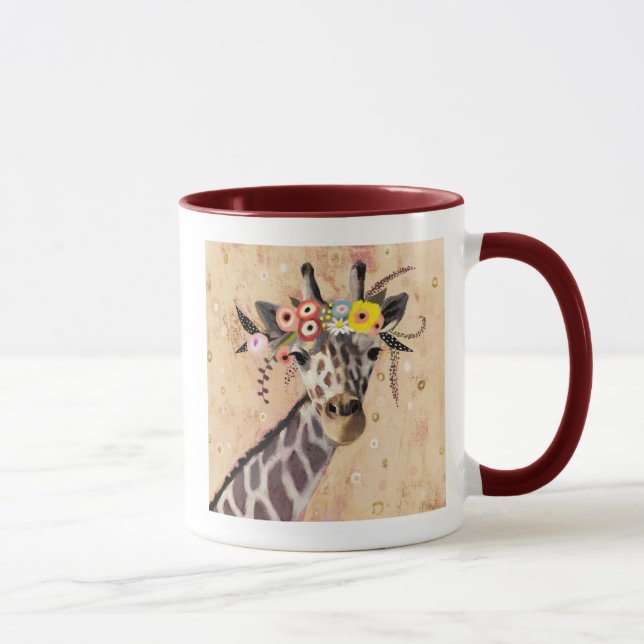 Caneca Klimt Giraffe | Coroa De Flores (Direita)