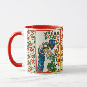 CANECA KNIGHT SENDO ARMADA POR SUA SENHORA, MINIATURA MED