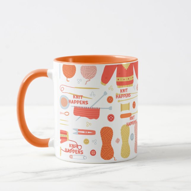 Caneca Knit Acontece Com Knitters (Esquerda)