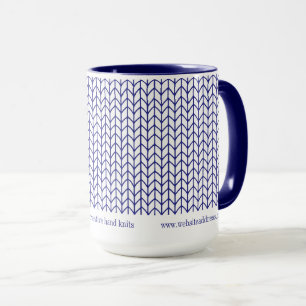 Caneca KNIT de ID de Negócio de LINHA AZUL Tall Marinho C