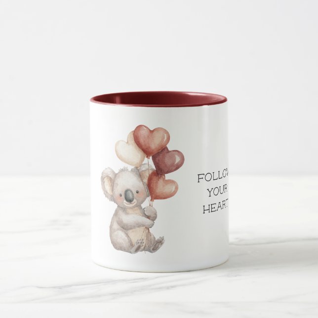 Caneca Koala Bear Follow your heart Red Balloons (Centro)