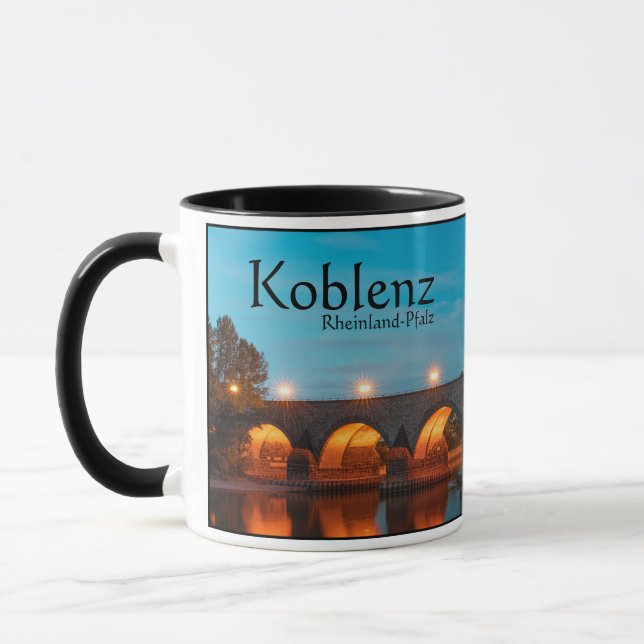 Caneca Koblenz Alemanha Souvenir (Esquerda)
