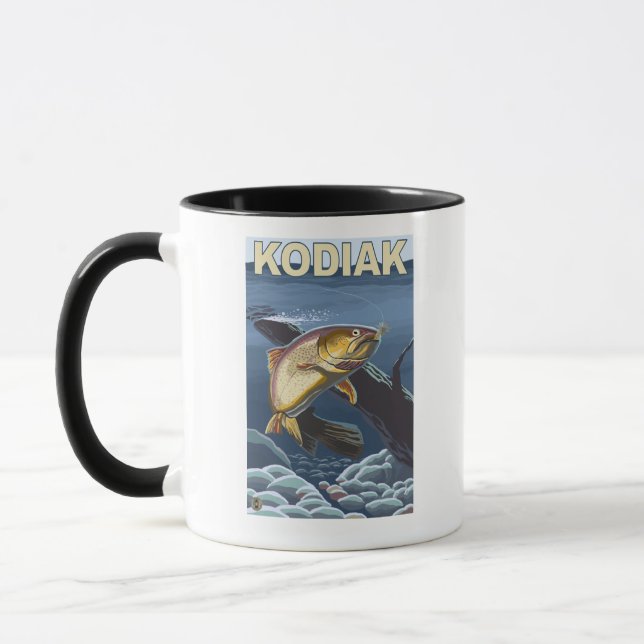 Caneca Kodiak, AlaskaCutthroat, Seção Cruzada (Esquerda)