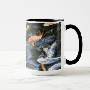 Caneca Koi Fish Pond Art Painting Mug