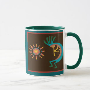Caneca Kokopelli Turquoise do Sudoeste