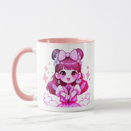 caneca kpop garota cantora desenho 