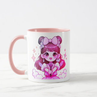 caneca kpop garota cantora desenho 