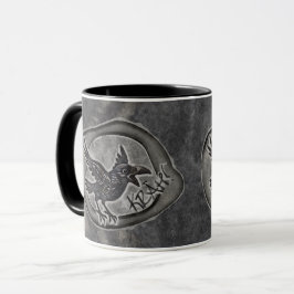 Caneca Krähe Crow Rabe ruft KRÄH!
