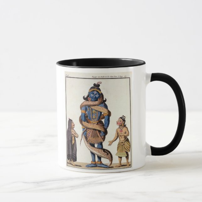 Caneca Krishna espremeu pela serpente de Kaliya, 'de Voya (Direita)