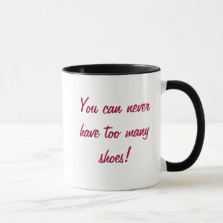Caneca KRW você pode nunca ter calçados demais