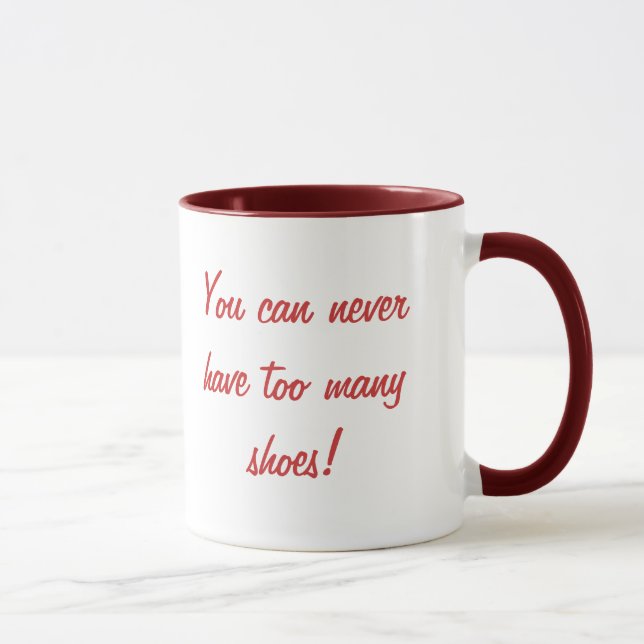 Caneca KRW você pode nunca ter calçados demais (Direita)