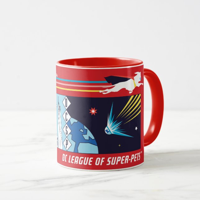 Caneca Krypto Exterior para Metrópolis (Frente Esquerda)