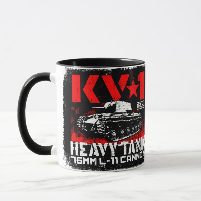 Caneca KV-1 Tanque pesado soviético (Esquerda)