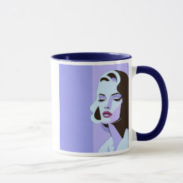 Caneca L’élégance d’un portrait minimaliste.