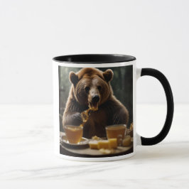 Caneca L’ours gourmand et son festin au miel.