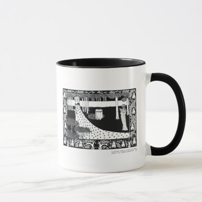 Caneca La Beale Isoud em Gard feliz, ilustração de ' (Direita)
