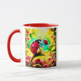 Caneca La jolie coccinelle et son adorable bébé