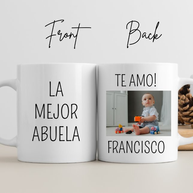 Caneca La Mejor Abuela Personaliza Foto Avó Aniversário (Criador carregado)